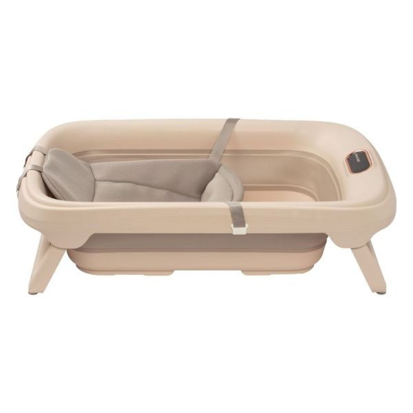 Baignoire Indigo Plus + Insert nouveau-né Muted Terra + Support de baignoire