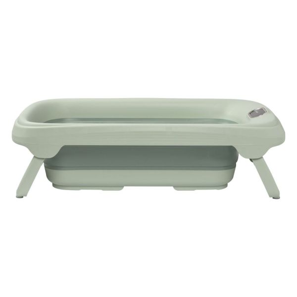 Baignoire Indigo Plus + Insert nouveau-né Sage Green + Support de baignoire