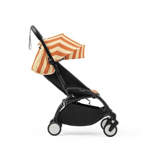 Poussette YOYO 3 châssis noir Pack 6+ Capri - Edition limitée Riviera