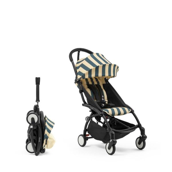 Poussette YOYO 3 châssis noir Pack 6+ Monaco - Edition limitée Riviera