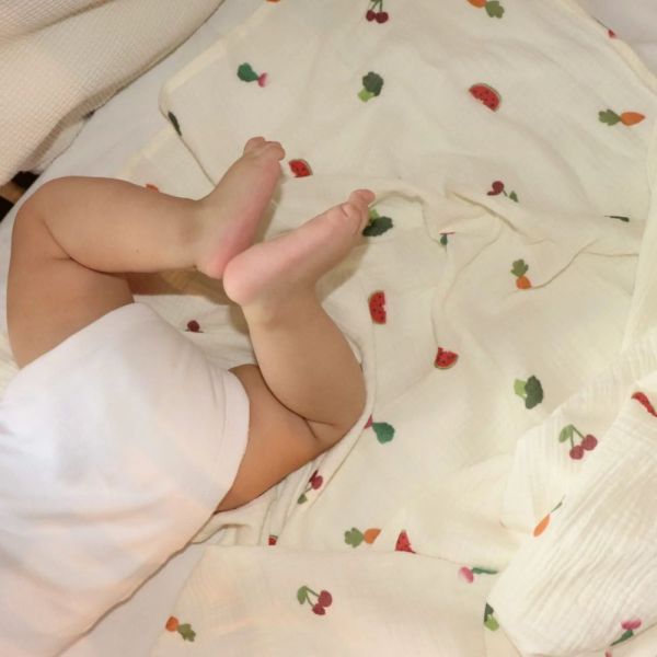 Lange bébé coton bio Fruits et Veggies