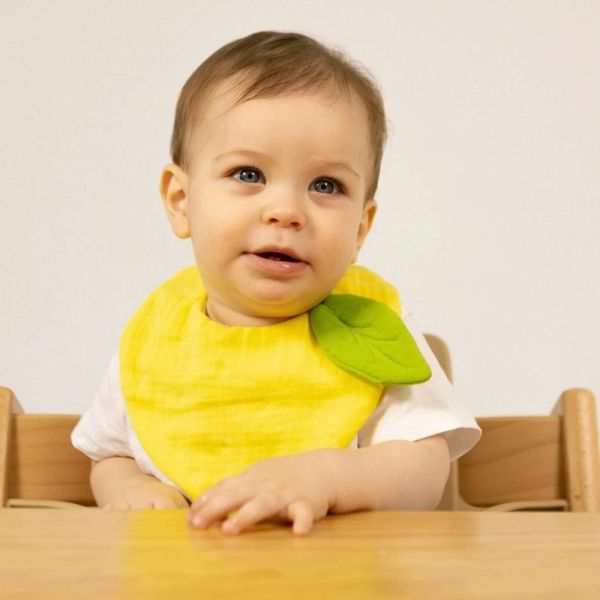 Bavoir bébé coton bio Lou The Lemon