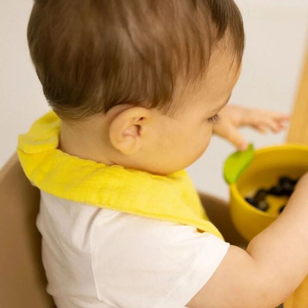 Bavoir bébé coton bio Lou The Lemon