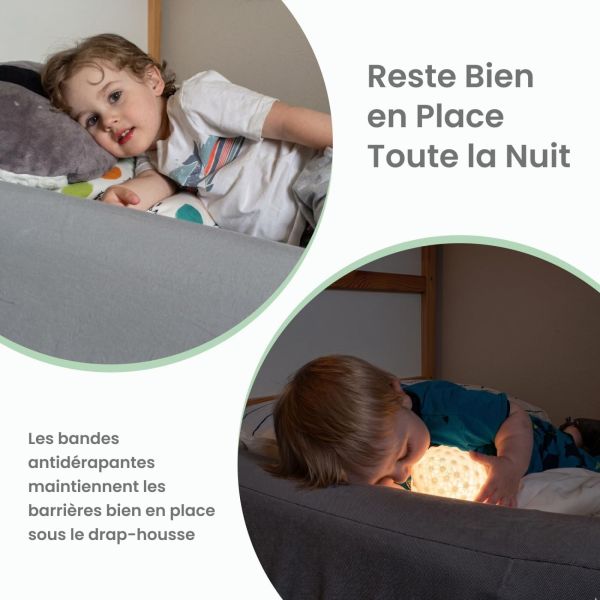 Lot de 2 barrières de lit gonflables Bumps