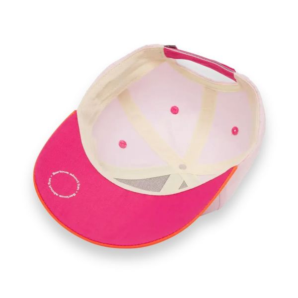 Casquette enfant baseball rose anti-UV UPF50+