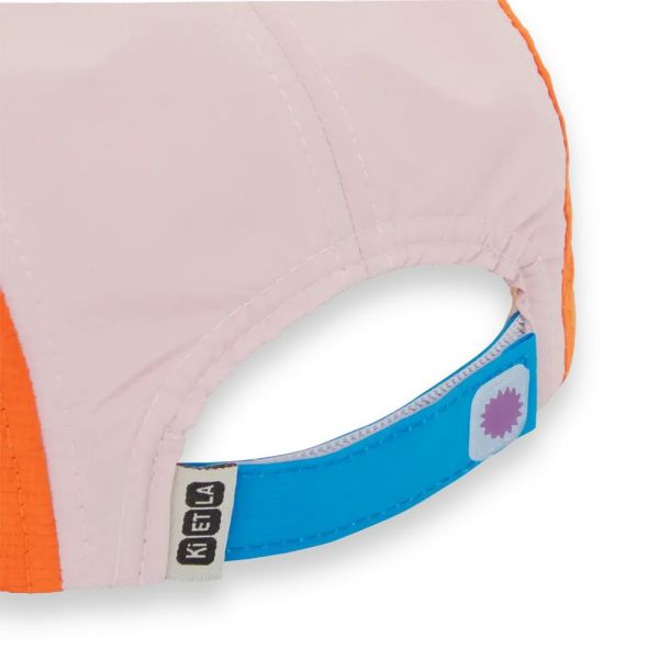 Casquette enfant 5 panel rose anti-UV UPF50+