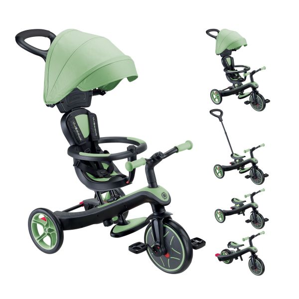 Pack Tricycle explorer 4 en 1 évolutif + casque - Sauge