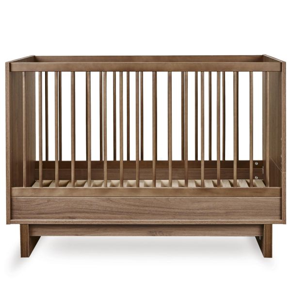 Chambre duo Kyo lit bébé évolutif 70 x 120 cm + commode XL - Walnut