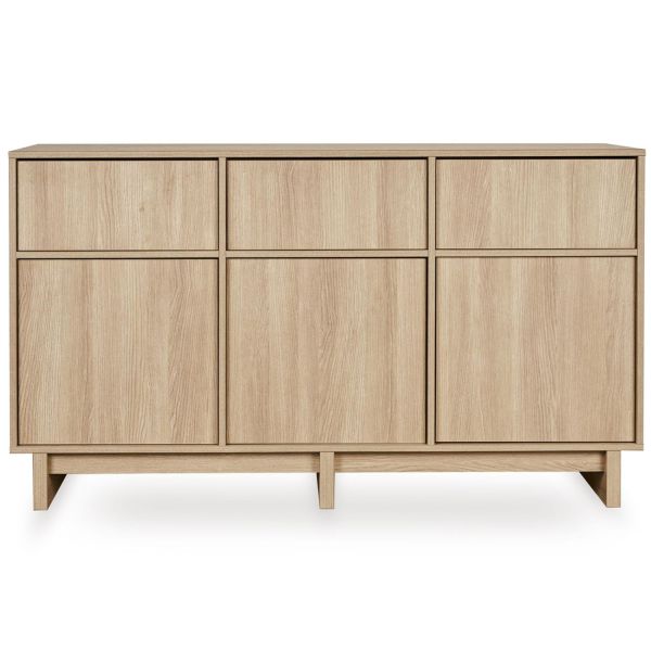 Chambre duo Kyo lit bébé évolutif 70 x 120 cm + commode XL - Honey Ash
