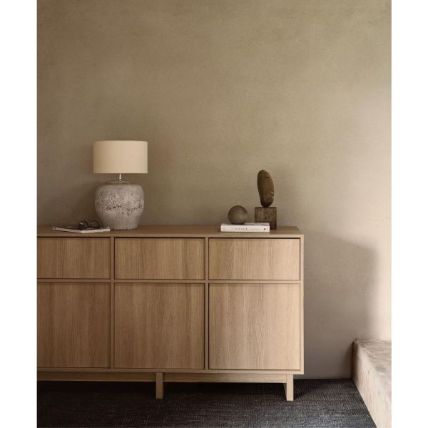 Chambre duo Kyo lit bébé évolutif 70 x 120 cm + commode XL - Honey Ash