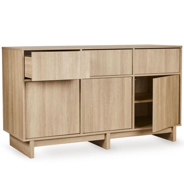 Chambre duo Kyo lit bébé évolutif 70 x 120 cm + commode XL - Honey Ash