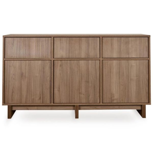 Chambre duo Kyo lit bébé évolutif 70 x 140 cm + commode XL - Walnut