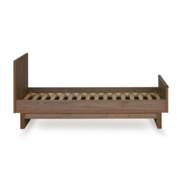 Chambre duo Kyo lit bébé évolutif 70 x 140 cm + commode XL - Walnut