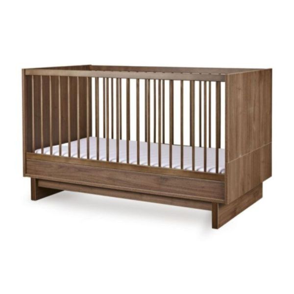 Chambre duo Kyo lit bébé évolutif 70 x 140 cm + commode - Walnut