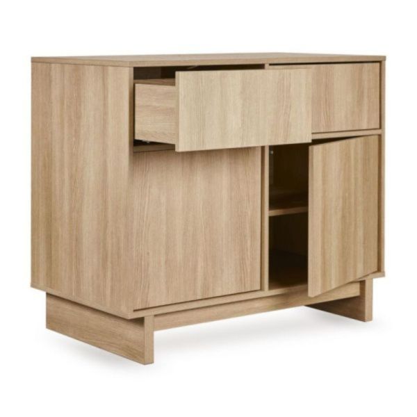 Chambre duo Kyo lit bébé évolutif 70 x 140 cm + commode - Honey Ash