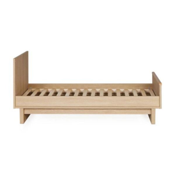 Chambre duo Kyo lit bébé évolutif 70 x 140 cm + commode - Honey Ash