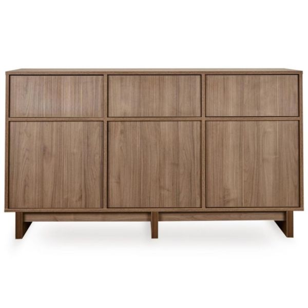 Chambre bébé trio Kyo lit 70 x 140 cm + commode XL + armoire Walnut