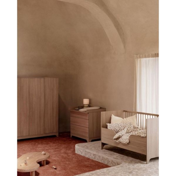 Chambre bébé duo Tsugi lit 70 x 140 cm + commode Honey Ash