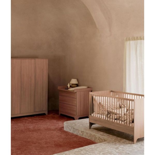 Chambre bébé duo Tsugi lit 70 x 140 cm + commode Honey Ash
