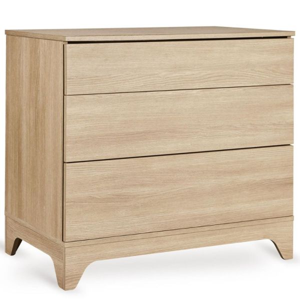 Chambre bébé trio Tsugi lit 60 x 120 cm + commode + armoire Honey Ash