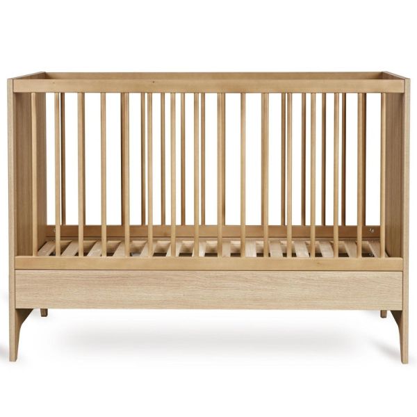 Chambre bébé trio Tsugi lit 60 x 120 cm + commode + armoire Honey Ash