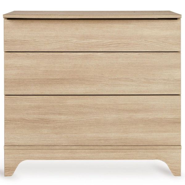 Chambre bébé trio Tsugi lit 70 x 140 cm  + armoire + commode avec plan à langer Honey Ash