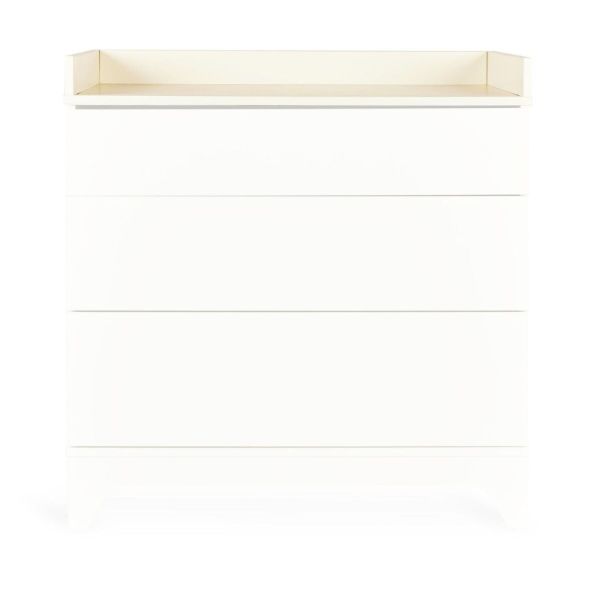 Chambre bébé trio Tsugi lit 70 x 140 cm armoire XL + commode avec plan à langer Butter