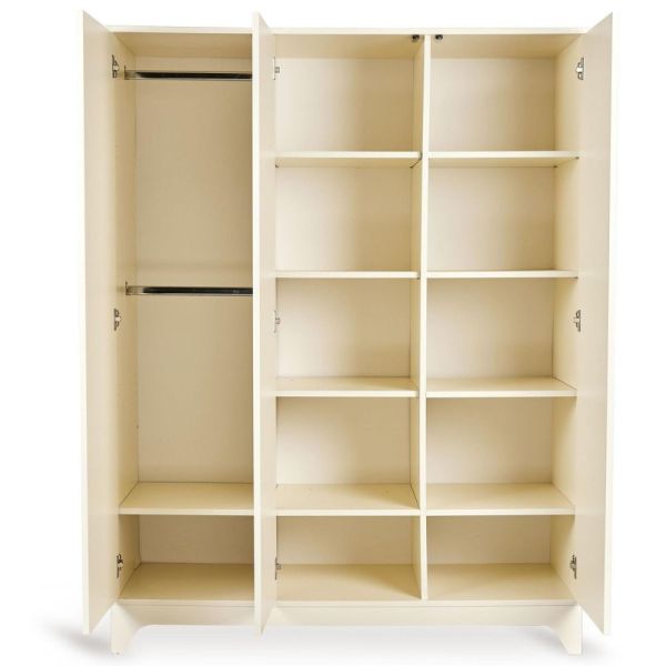 Chambre bébé trio Tsugi lit 70 x 120 cm + armoire XL + commode avec plan à langer Butter