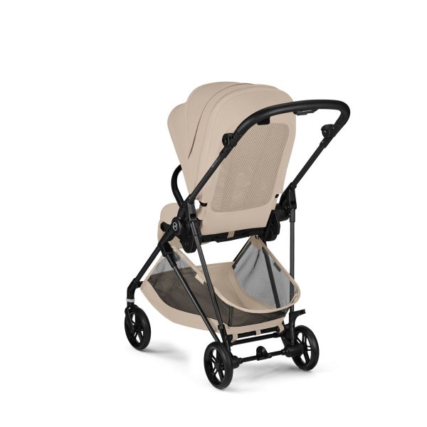 Poussette trio Melio Carbon 6 Almond Beige avec siège auto Cloud G3 i-Size et nacelle