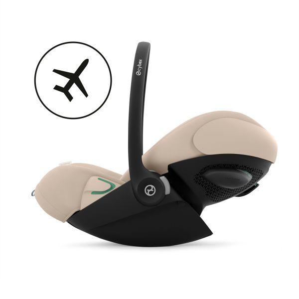 Poussette trio Melio Carbon 6 Almond Beige avec siège auto Cloud G3 i-Size et nacelle