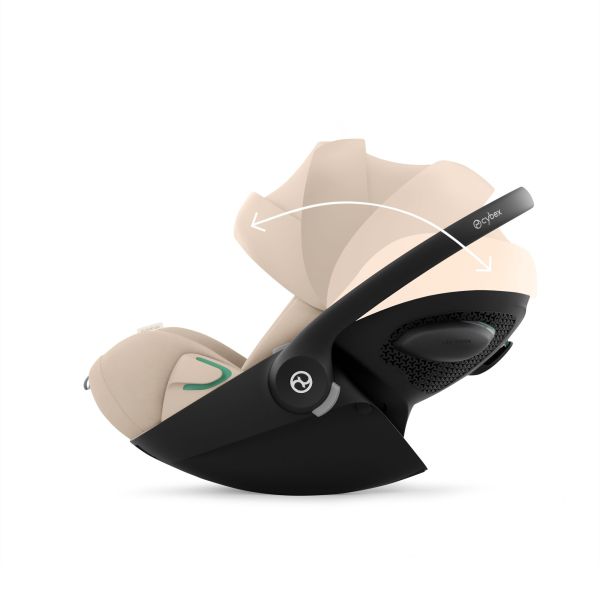 Poussette trio Melio Carbon 6 Almond Beige avec siège auto Cloud G3 i-Size et nacelle