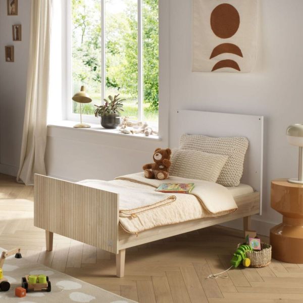 Chambre bébé trio lit évolutif 140x70cm + commode 3 tiroirs 1 porte + armoire Paloma + Plan à langer OFFERT