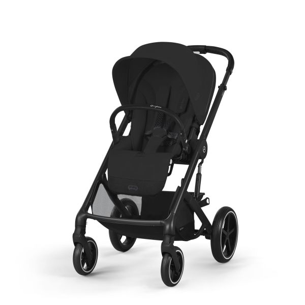 Poussette duo tout terrain Balios S Lux 4 avec nacelle pliable Moon Black
