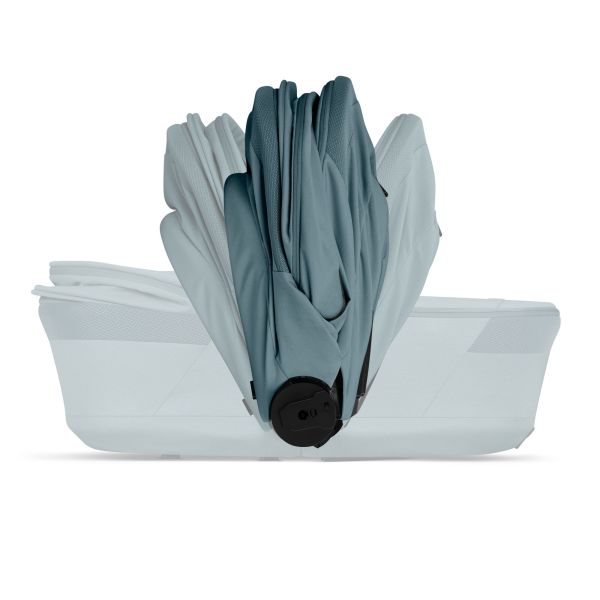 Poussette duo tout terrain Balios S Lux 4 avec nacelle pliable Stormy Blue