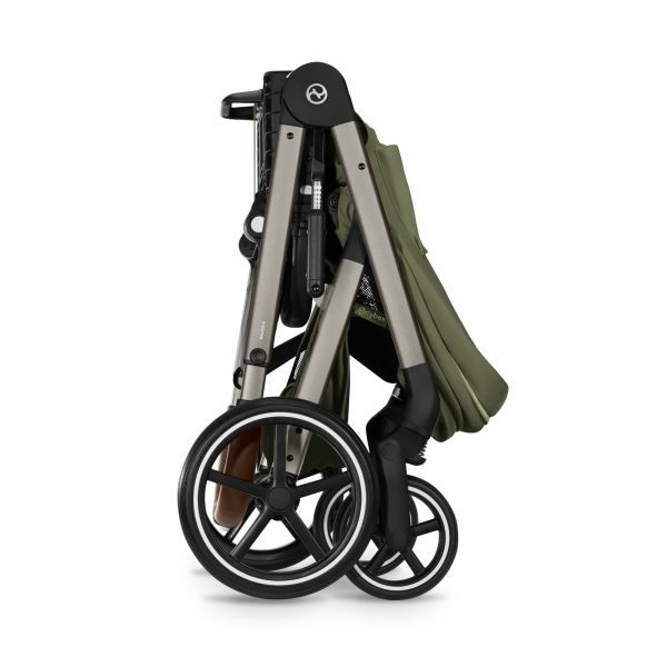 Poussette duo tout terrain Balios S Lux 4 avec nacelle pliable Moss Green