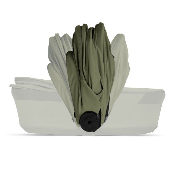Poussette duo tout terrain Balios S Lux 4 avec nacelle pliable Moss Green