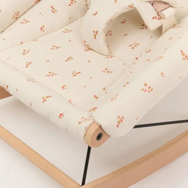Housse de rechange pour transat bébé Growing Green Yellow Lily