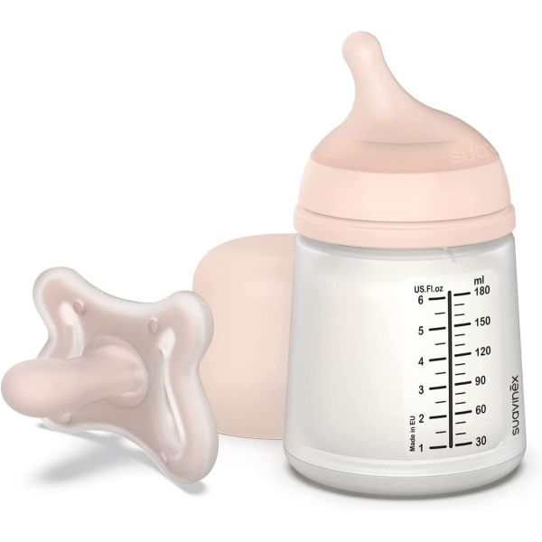 Pack naissance biberons anti colique Zerø.Zerø et boîte doseuse vert