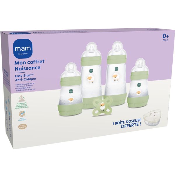 Coffret biberons naissance anti-colique Nature