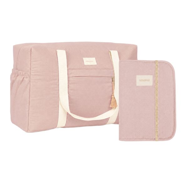 Pack maternité Opéra sac à langer et protège carnet de santé Mauve Pink