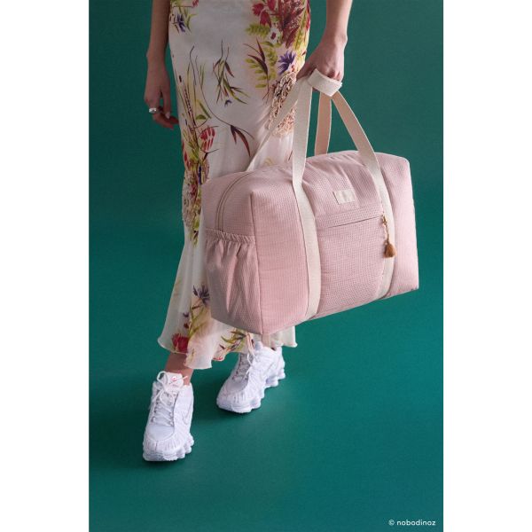 Pack maternité Opéra sac à langer et protège carnet de santé Mauve Pink