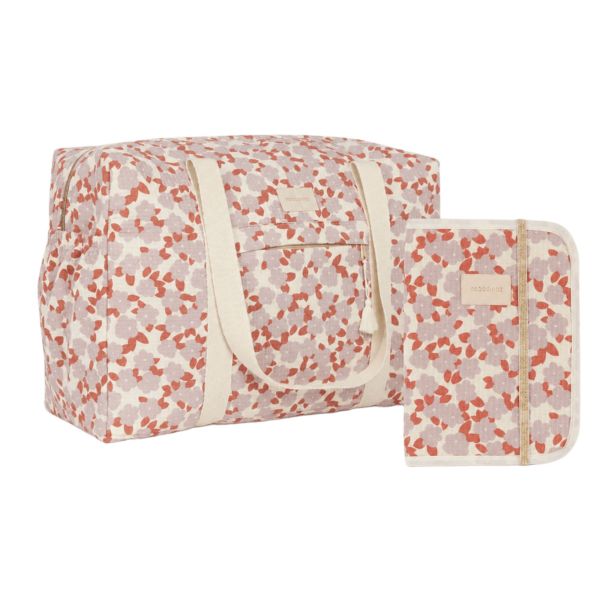Pack maternité Opéra sac à langer et protège carnet de santé Mauve Sakura