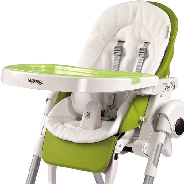 Pack chaise haute Prima Pappa Follow Me Ice  avec son coussin
