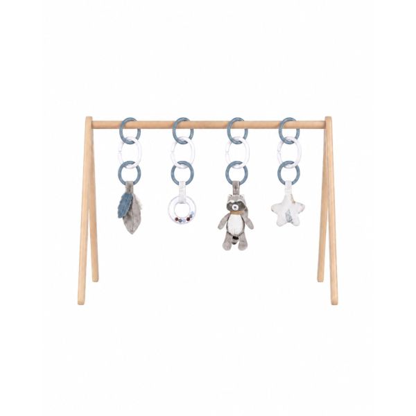 Arche d'éveil en bois avec set d'activités Raku, Lino & Pico