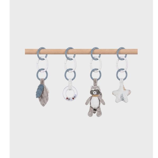 Arche d'éveil en bois avec set d'activités Raku, Lino & Pico