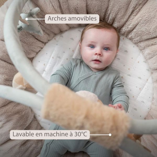 Tapis d'éveil pouf avec arches LouLou