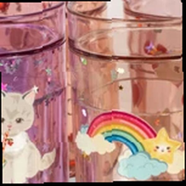 Lot de 4 gobelets à paillettes Multi glitter