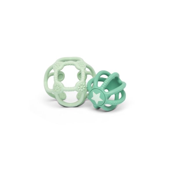 Lot de 2 balles sensorielles vertes