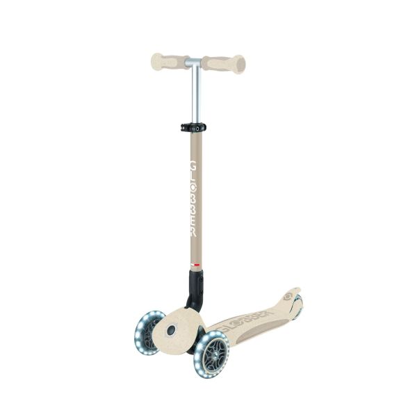Trottinette évolutive Go Up Deluxe Lights Eco 360 + Casque enfant Rider XXS/XS Sable
