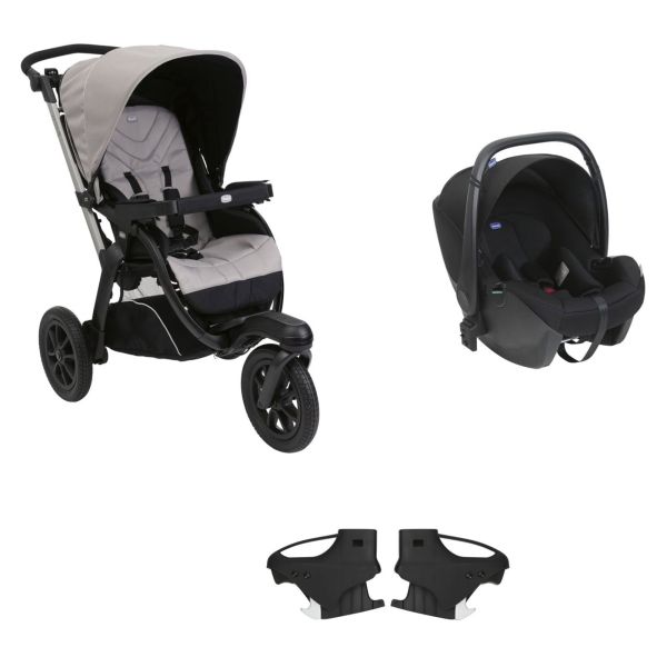 Poussette duo Activ3+ Nut + Siège auto Kory
